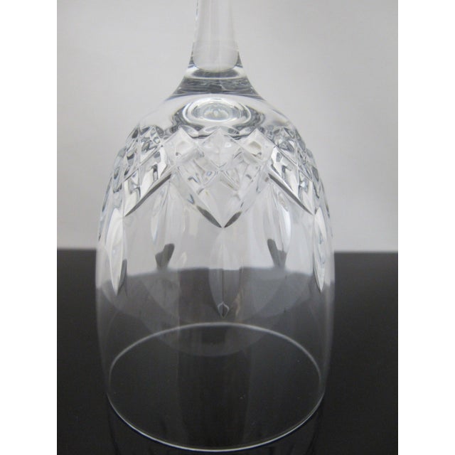 Waterford Crystal Waterford Cut Crystal Lismore Encore 7 1/4" White Wine Glass Unused Original Box For Sale - Image 4 of 8