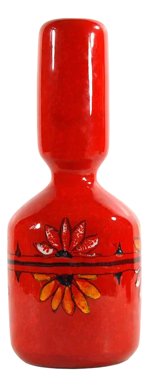 Red Glazed Ceramic Vase from Libertas, San Marino, 1970s