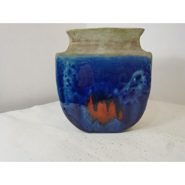 Vintage Ceramic Vase by Guido Gambone, Italy, 1950s For Sale - Image 4 of 9