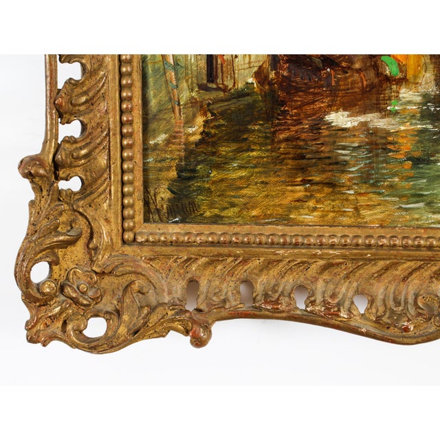 Textile Jane Vivian, View of San Simeone Piccolo, 19th-Century, Oil on Canvas For Sale - Image 7 of 12