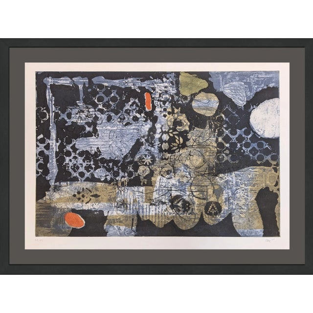 Antoni Clavé Bleu-Rouge (Hand Signed Etching and Aquatint), 1969 For Sale