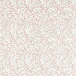 Morris & Co Chrysanthemum Toile Fabric in Cochineal Pink For Sale