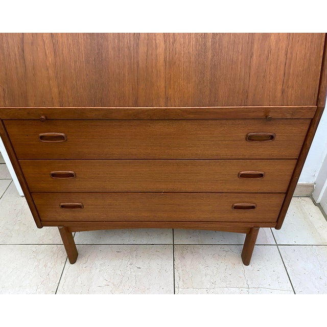 Vintage Secretaire in Teak from Bernhard Pedersen & Son For Sale - Image 13 of 18