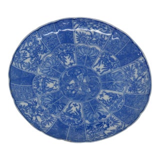 Chinese Porcelain Saucer Blue and White Small Plate Kraak Style Dish 4526b For Sale