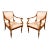Pair of Russian Neoclassic Mahogany Armchairs For Sale