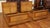 Pair of 1920's Era Oak French Louis XVI European Small Double Beds Dimensions : 45.5" Tall X 81" Long X 52" Wide Mattress...