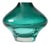 Scandinavian Green Glass Vase by Aimo Okkolin for Riihimaki, 1960s For Sale