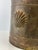 Brass Vintage Patinated Brass Planter With Shell Medallion & Ring Handles For Sale - Image 8 of 10