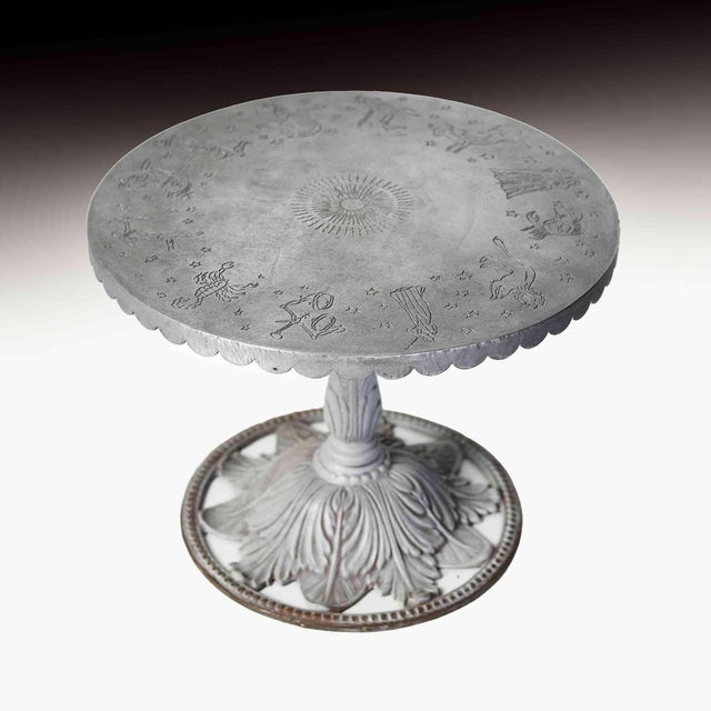 Antique French Table With Zodiac Symbols For Sale - Image 10 of 12