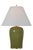 Traditional Thomas O'Brien by Visual Comfort Signature Opera 30" Table Lamp in Light Olive with Linen Shade For Sale - Image 3 of 3