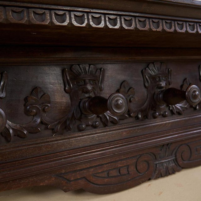 Solid wood wall coat rack height: 39 width: 136 depth: 22 additional information style: vintage production period: 1970...