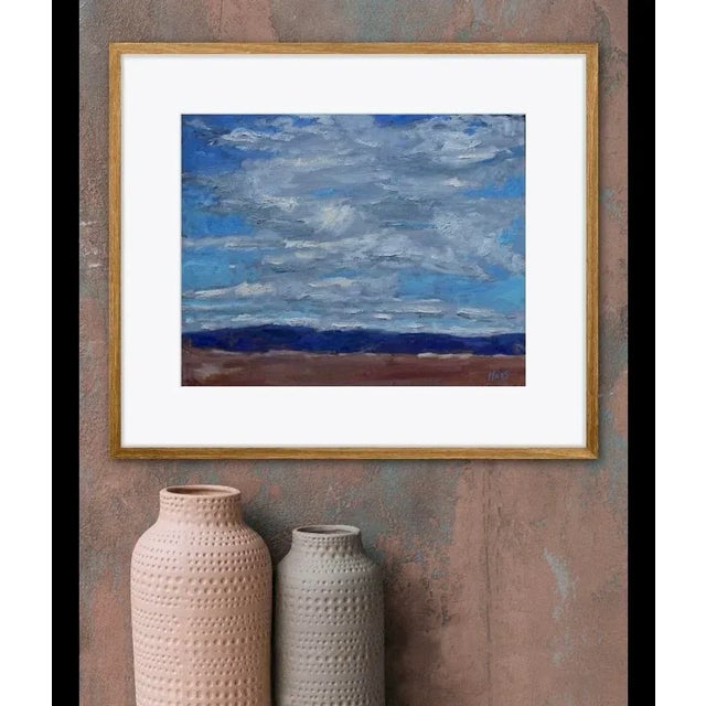 Contemporary "Nevada Cloudscape" Contemporary Impressionist Style Landscape Oil Painting For Sale - Image 3 of 11