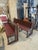 1930s Art Deco Brasserie Bench in Oak and Burl Wood with Burgundy Imitation Leather Seat, 1930s For Sale - Image 5 of 13