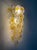 1970s Mid-Century Modern Italian Murano Leaf Glass Wall Sconces from Mazzega, 1970s, Set of 3 For Sale - Image 5 of 14