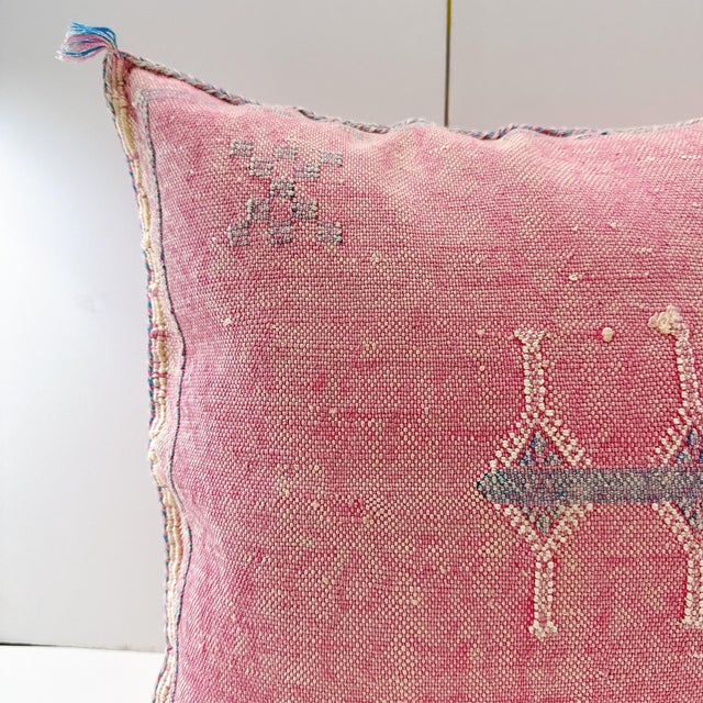 Moroccan Moroccan Sabra Cactus Silk Pillow Cover For Sale - Image 3 of 3