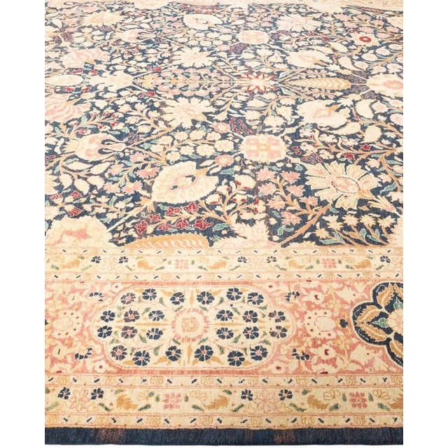 Mogul Collection Hand-Knotted Area Rug - Blue 8' 1" x 10' 5" For Sale - Image 4 of 9
