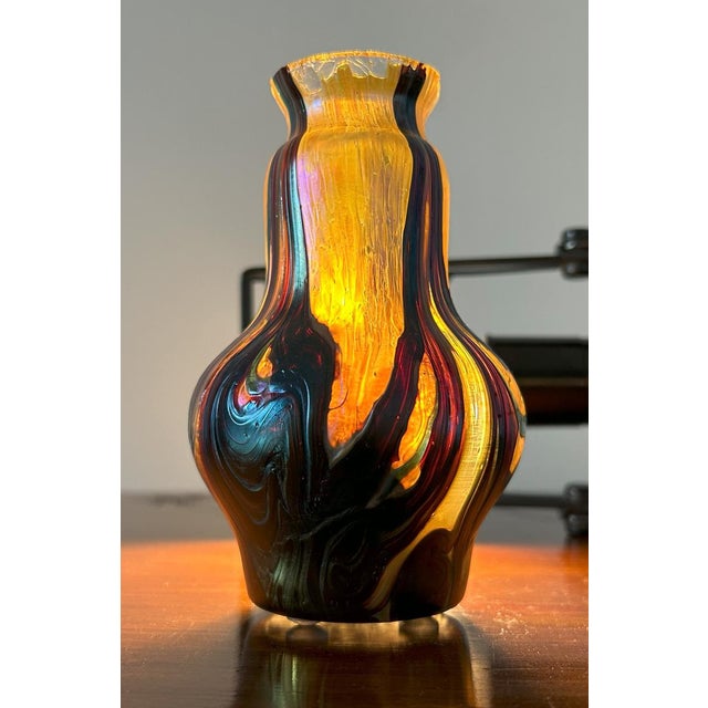 Art Nouveau Iridescent Glass Vase, 1890s For Sale - Image 6 of 18