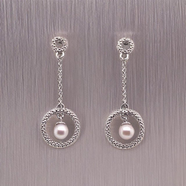 Akoya Pearl Earrings 14 Karat White Gold Certified For Sale - Image 16 of 16