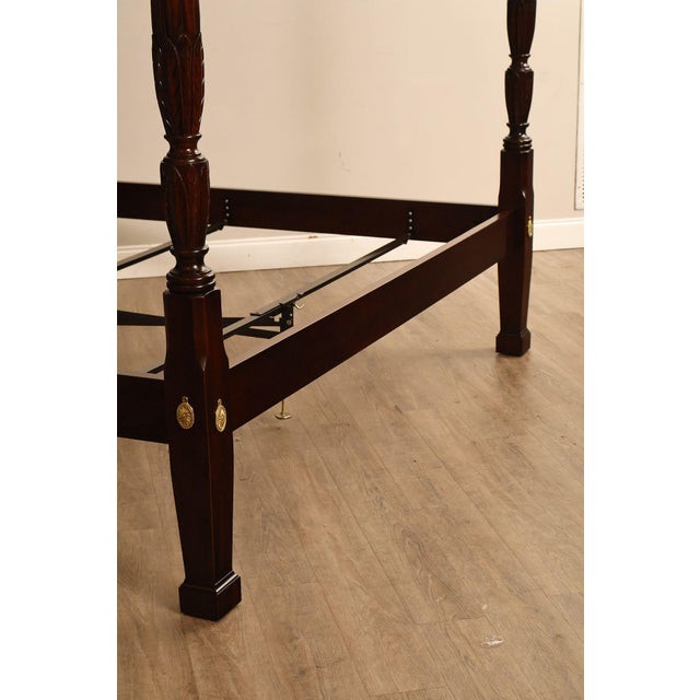 Statton King Size Carved Cherry Poster Bed For Sale In Philadelphia - Image 6 of 18