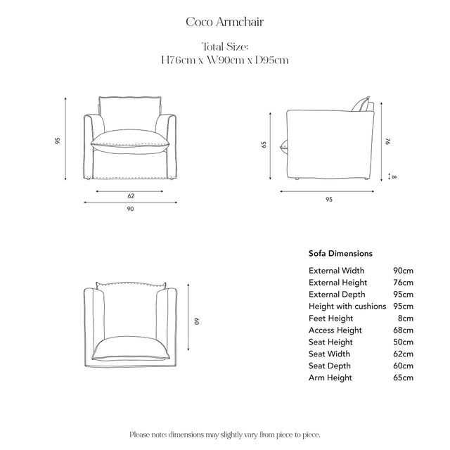 Sophie Conran Coco Armchair - Garden Grey Stripes with Knife Edge Cushion For Sale - Image 4 of 5