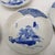 Late 20th Century Ko-Imari Landscapes – Japanese Vintage Blue and White Mame Plates Set of 7 For Sale - Image 6 of 12