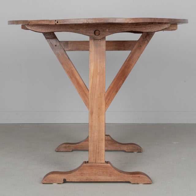 French Wine Tasting Tilt Top Table For Sale - Image 4 of 9