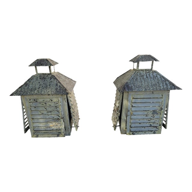 American Hampton Brass & Copper Lanterns - a Pair For Sale