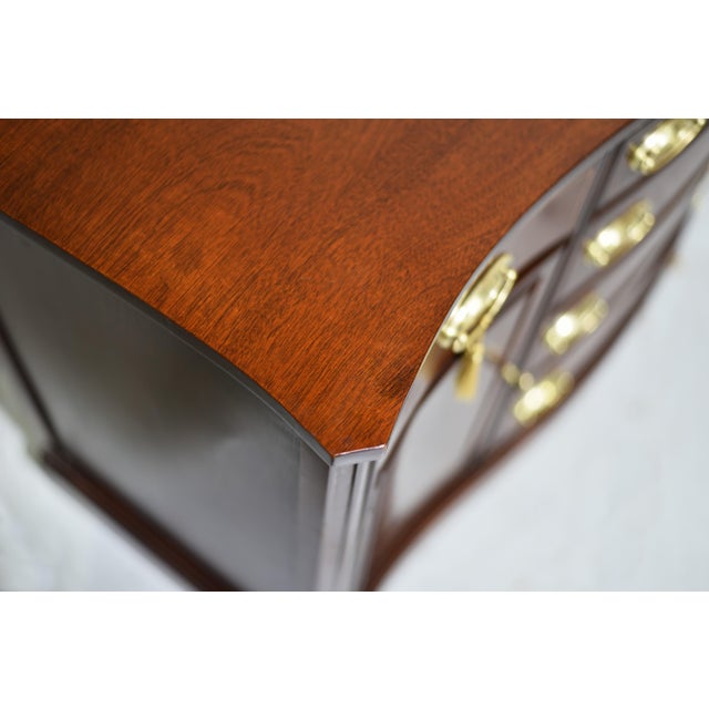 Mid-Century Federal Style Serpentine Buffet by Bassett Furniture For Sale - Image 10 of 14
