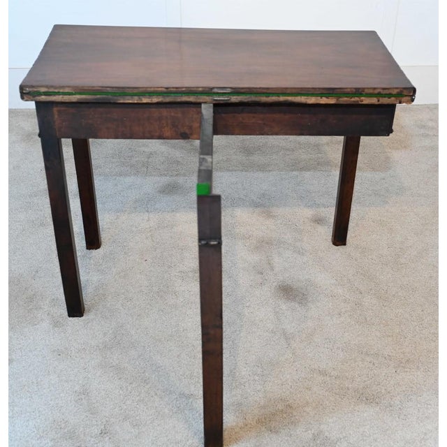 George III Mahogany Games Table Card, 1880s For Sale - Image 9 of 11