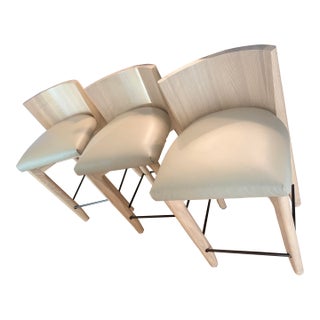 Set of 3 Maiden Home Delancey Stools For Sale