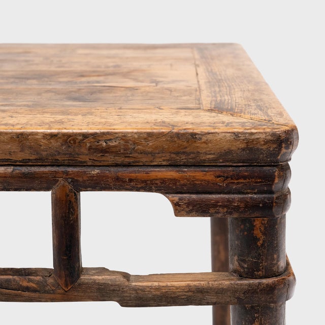 Antique Chinese Patched Cypress Tea Table, 19th Century For Sale In Chicago - Image 6 of 6
