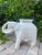 Rustic European Vintage White Elephants Plaster Side Tables- a Pair For Sale - Image 3 of 11