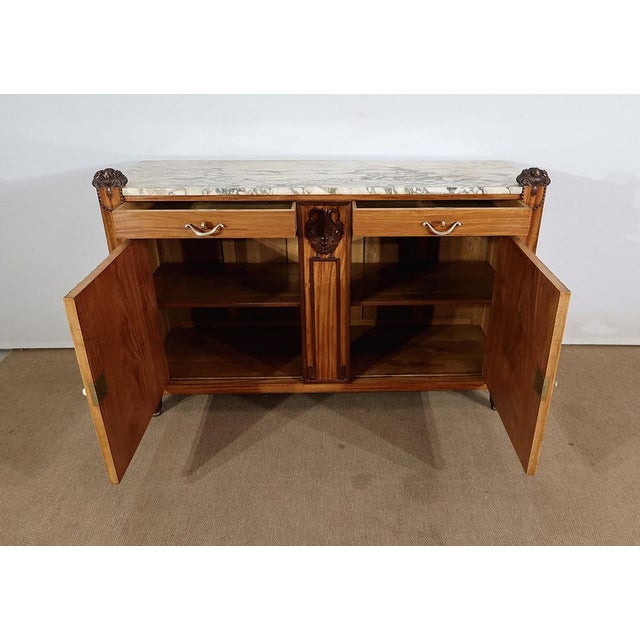 Art Deco Blond Mahogany Buffet from Ceylon, 1920s For Sale - Image 3 of 18
