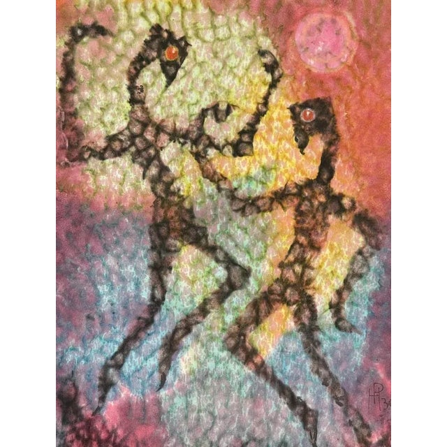 Henri Pfeiffer, Pas de deux, 1931, Watercolor, Framed For Sale - Image 4 of 11