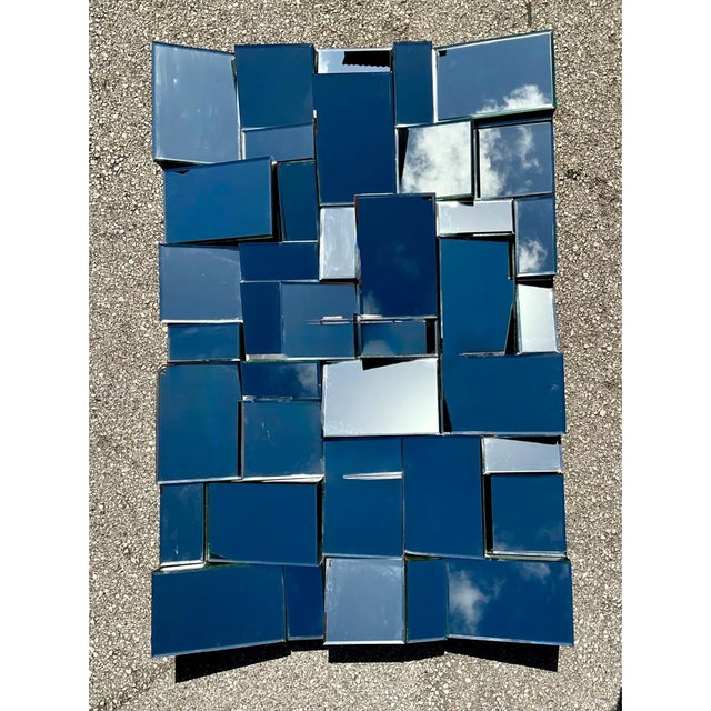 Vintage “Slopes” Mirror After Neil Smalls For Sale - Image 9 of 12