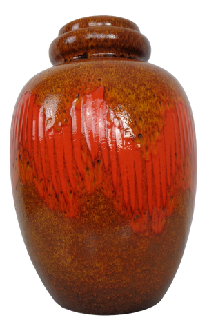 Pop Art Glazed Lava Ceramic 286-51 Vase, Scheurich, 1970s