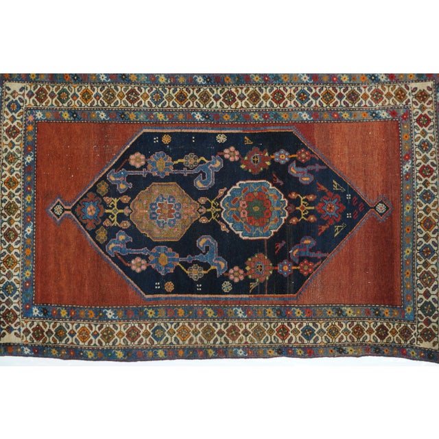 Traditional Antique Hamedan Rug 4'1'' x 5'7'' For Sale - Image 3 of 11