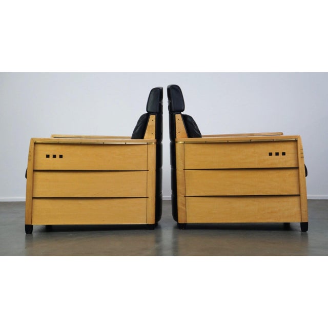 This fantastic and unique set of armchairs is from the Dutch top brand Schuitema and was designed as a prototype for the...