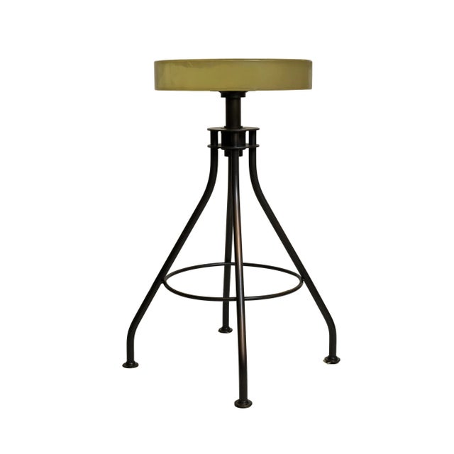 The Limited Edition Glass Seat Bar Stool Attributed to Alison Berger for Holly Hunt is a striking fusion of material...
