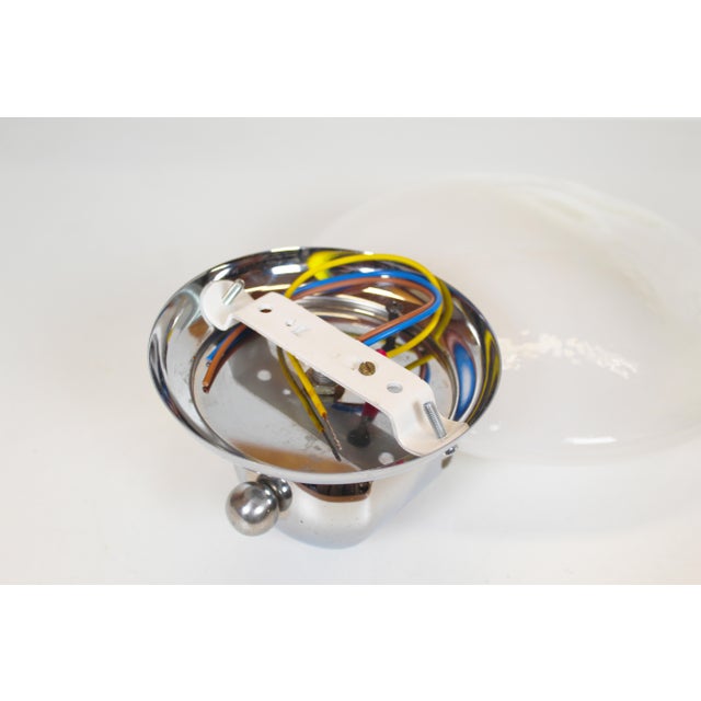 Vintage Wall Lamp in Chrome and Murano Glass from Kaiser Leuchten, 1970s For Sale - Image 6 of 7