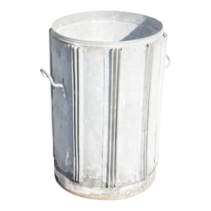 Vintage Steel Trash Can or Hot Coal Bin