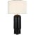 Chalon Large Table Lamp in Matte Black with Linen Shade Designer: Kelly Wearstler Height: 30" Shade Detail: 17" x 17" x...