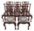 Vintage Wellington Hall Chippendale Style Mahogany Dining Chairs - Set of 8 For Sale