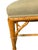 Textile Mid-20th Century Chinese Chippendale Faux Bamboo Stool For Sale - Image 7 of 8