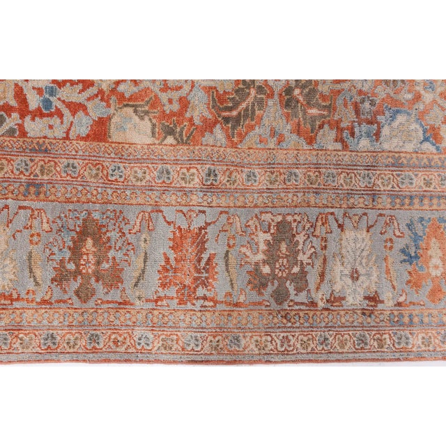 This antique Persian rug, dating back to around 1910 belongs to the Sultanabad type, famed for their brilliant colors and...