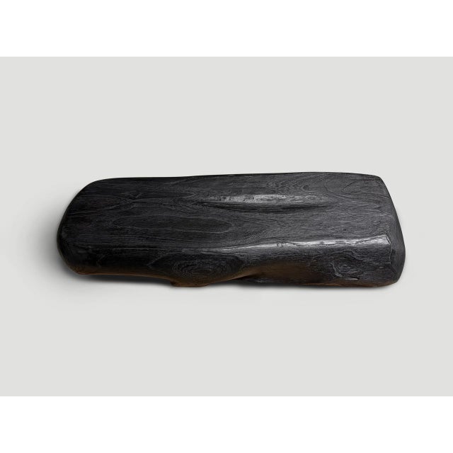 Andrianna Shamaris Sculptural Charred Teak Wood Vessel For Sale In New York - Image 6 of 6