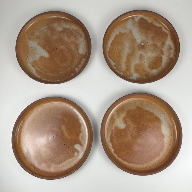 Brutalist Vintage Brutalist Terracotta Plates, 1970s, Set of 4 For Sale - Image 3 of 7