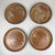 Brutalist Vintage Brutalist Terracotta Plates, 1970s, Set of 4 For Sale - Image 3 of 7