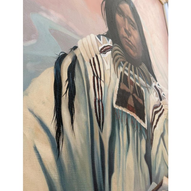 Rustic The Old Ways’ Large Western Oil Painting by Carolyne Hawley For Sale - Image 3 of 7