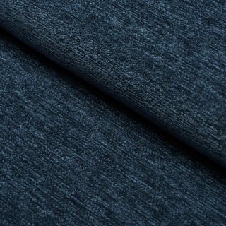 Sample - Schumacher Corbin Performance Chenille Fabric In Navy For Sale